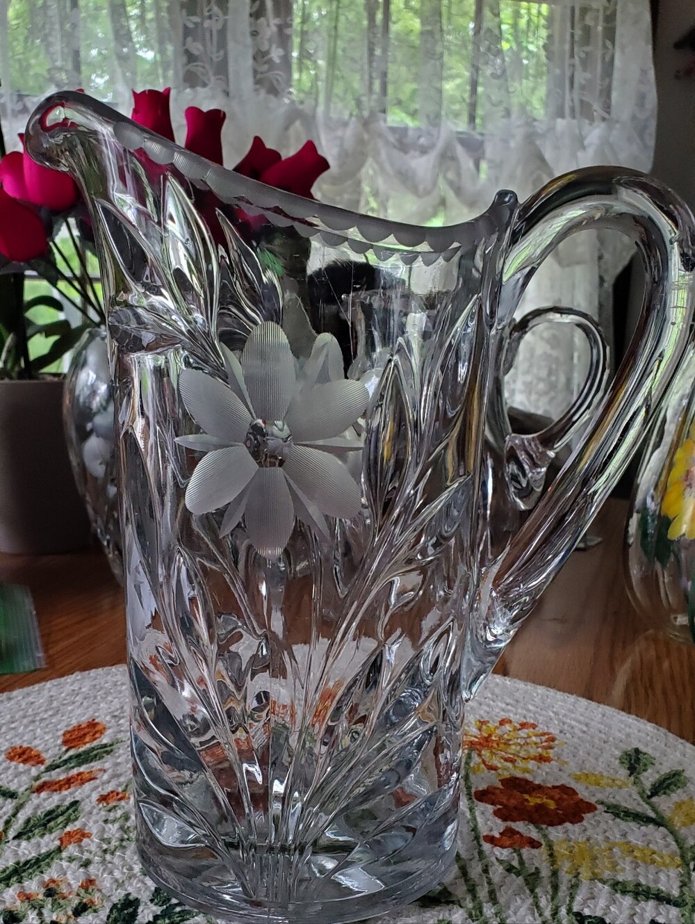 Large Crystal Pitcher